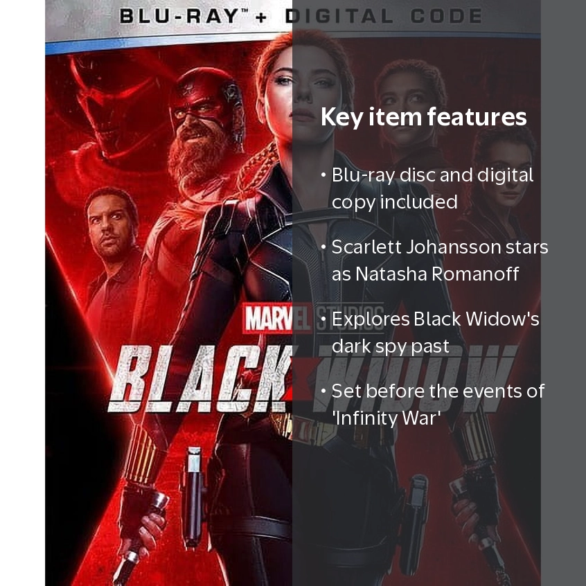 Disney, Black Widow, Blu-Ray + Digital Code, Scarlett Johansson