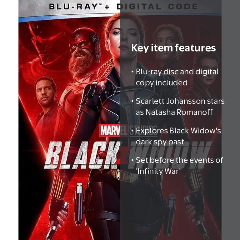 BLACK WIDOW 6冊セット 英語版 Disney, Black Widow, Blu-Ray + Digital Code, Scarlett Johansson