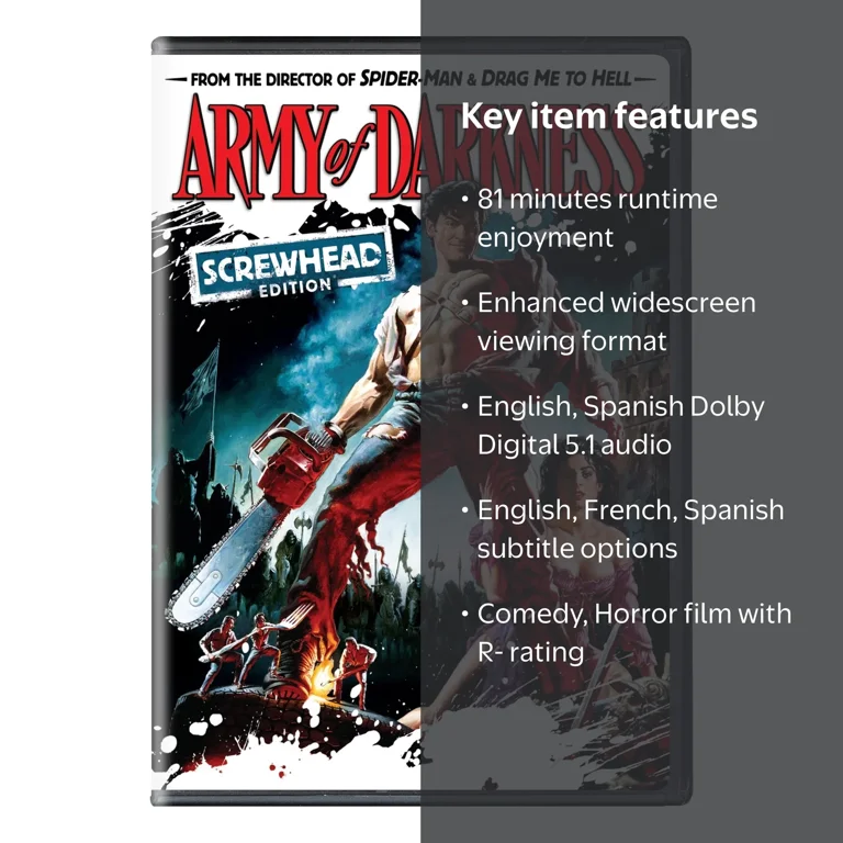 SDS Army of Darkness Screwhead Edition DVD, Horror Comedy Cult