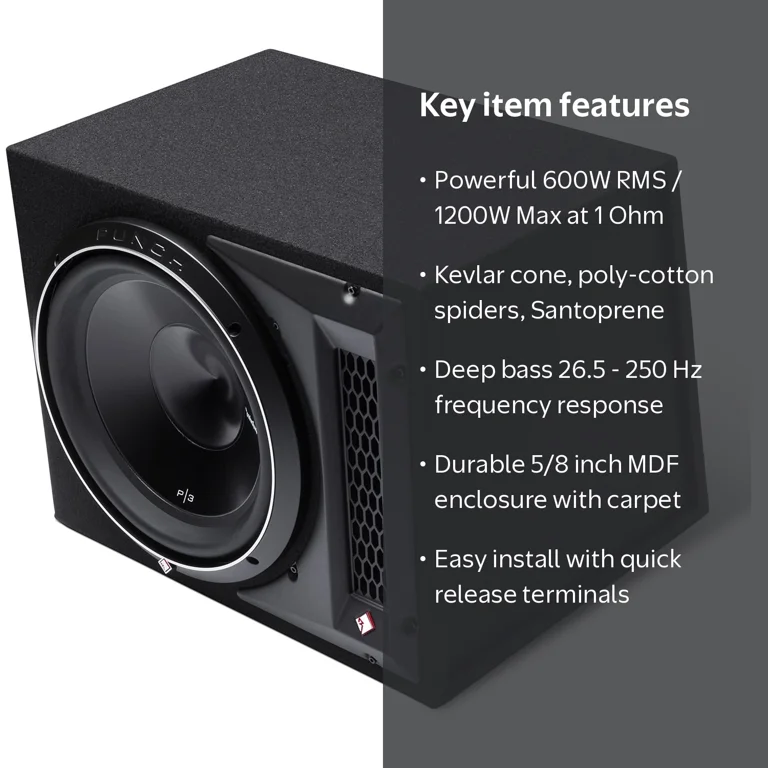 Rockford Fosgate, Subwoofer, P3-1X12, 12