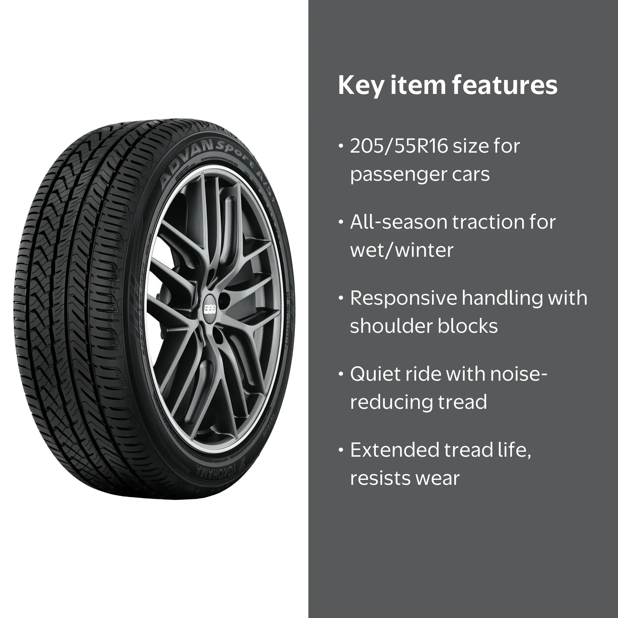 Yokohama Advan Sport A/S Plus UHP All Season 205/55R16 91W