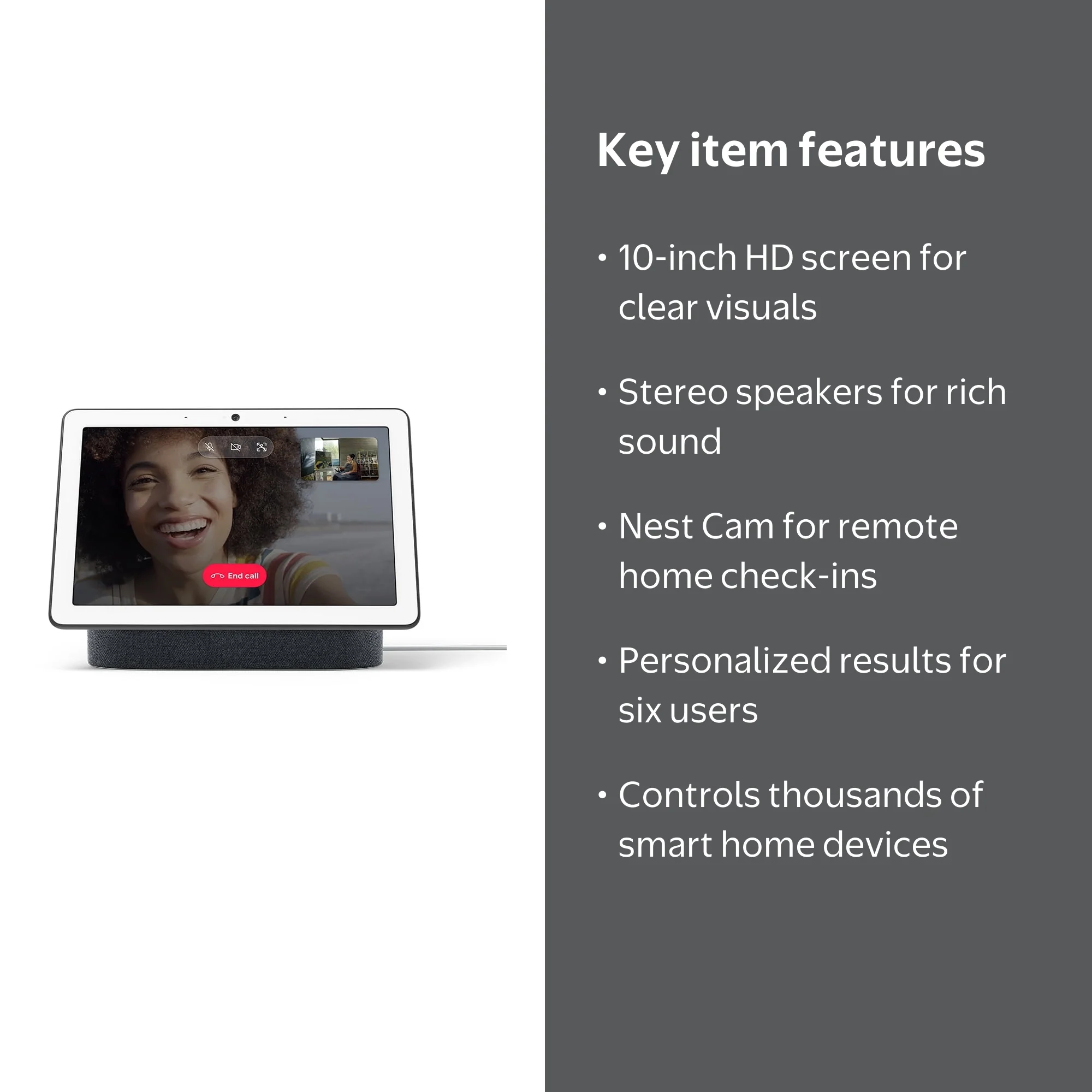 Google Nest Hub Max - Charcoal 10