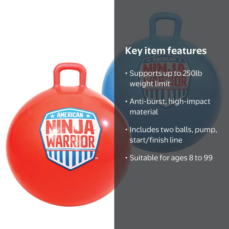 American Ninja Warrior Race Hop Ball set - Walmart.com