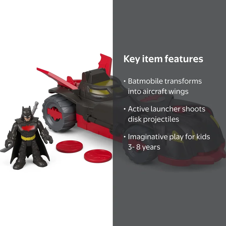 Imaginext Transforming Bat Playset with DC Super Friends Ninja