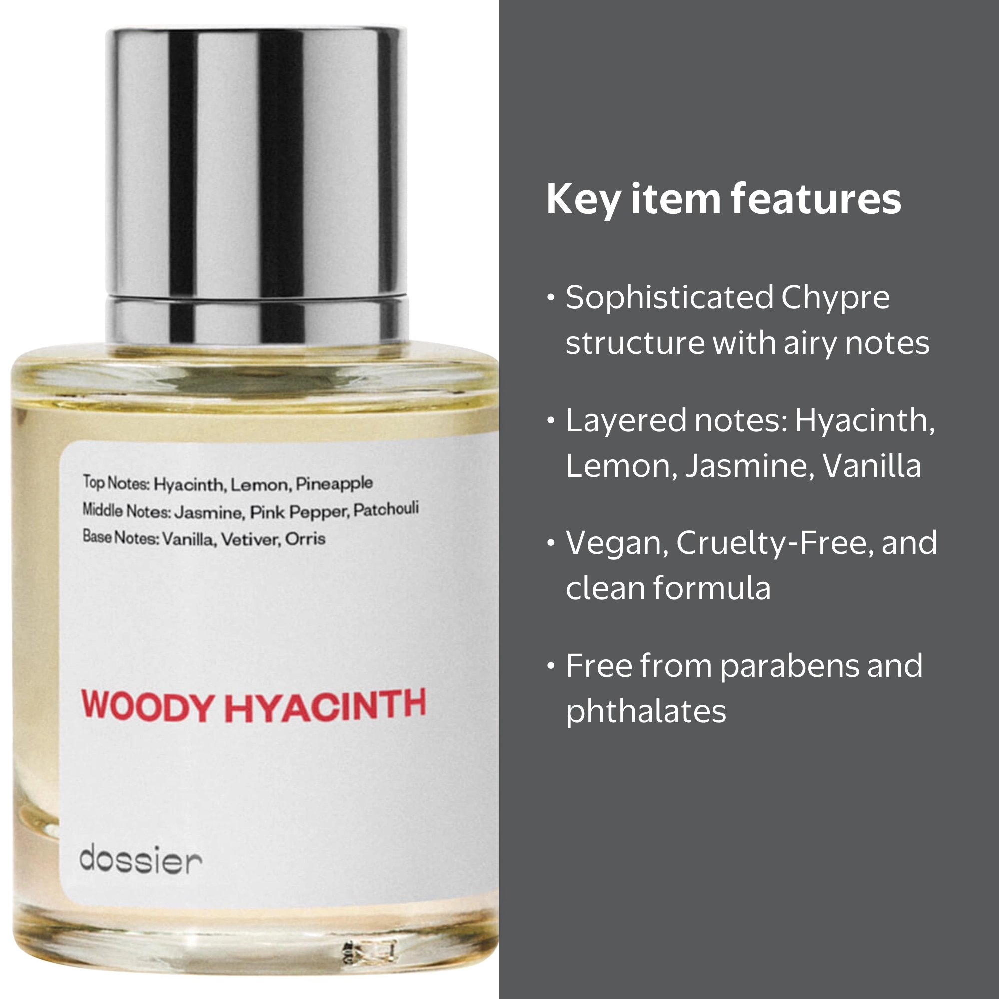 Dossier Woody Hyacinth Eau De Parfum, Inspired by Chanel Chance