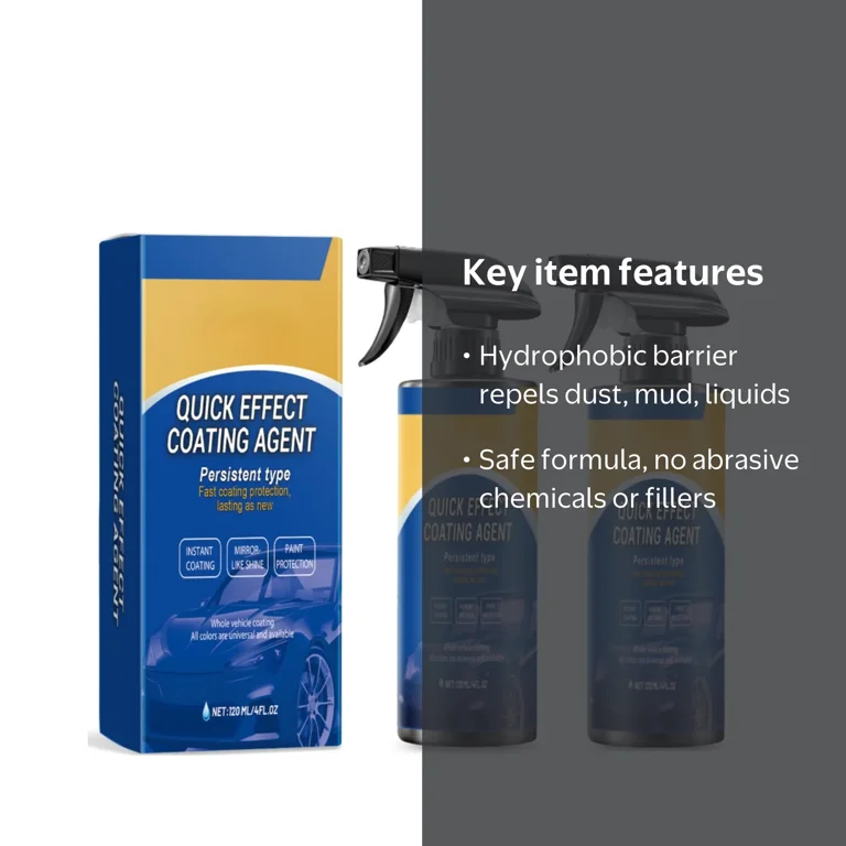 Sopami 2025 Car Coating Spray, 2pcs, Waterless Wash Wax, Nano