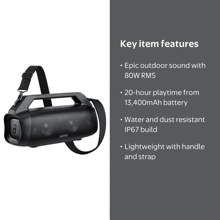 Soundcore Anker Motion Boom Plus 80W Outdoor Bluetooth Speaker