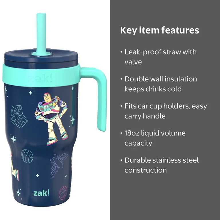 Zak Designs 18oz Toy Story Double Wall Stainless Steel Cruiser