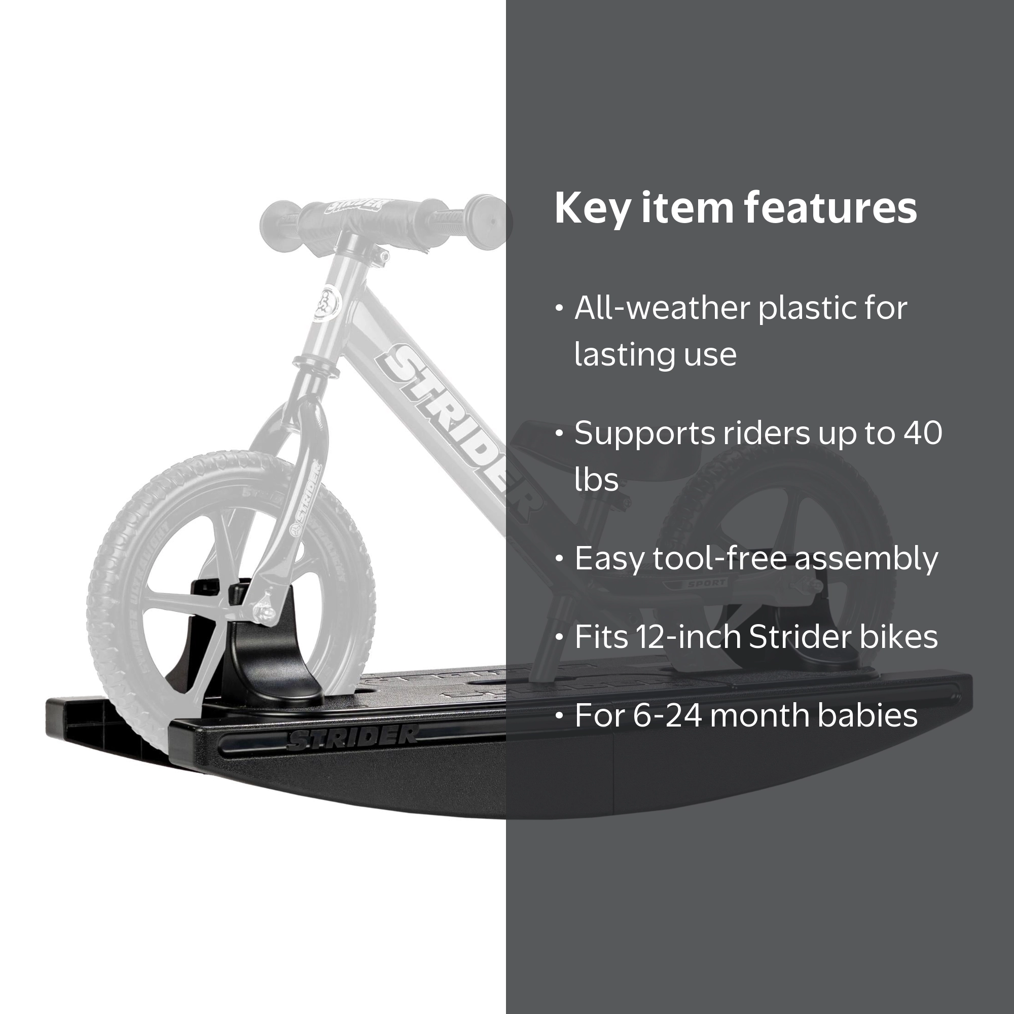 Strider Rocking Base for 12‚Äù Balance Bikes, 6-24 Months