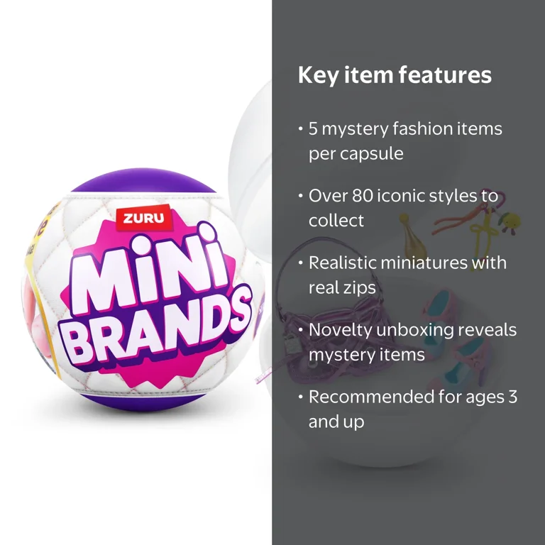 Mini Brands Fashion Series 4, Blind Unboxing Collectible Toy for