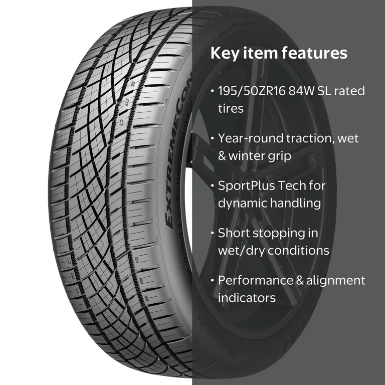 87-sk 195/65R16 ダンロップ WM02 （A0158） Continental ExtremeContact DWS06 PLUS UHP All Season 195/50ZR16