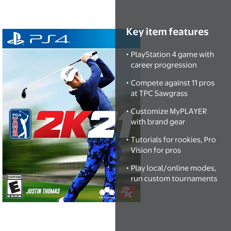 2K Sports PGA Tour 2K21 Golf Game for PlayStation 4, Physical