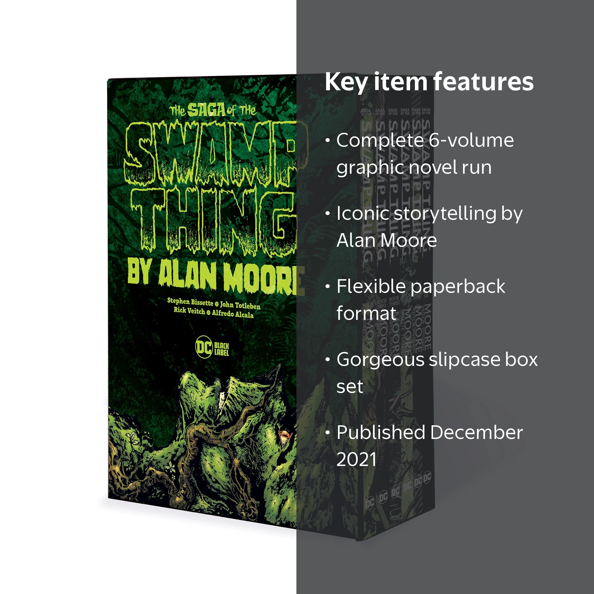 Alan Moore, Saga of the Swamp Thing Box Set, Paperback, 6 Volumes