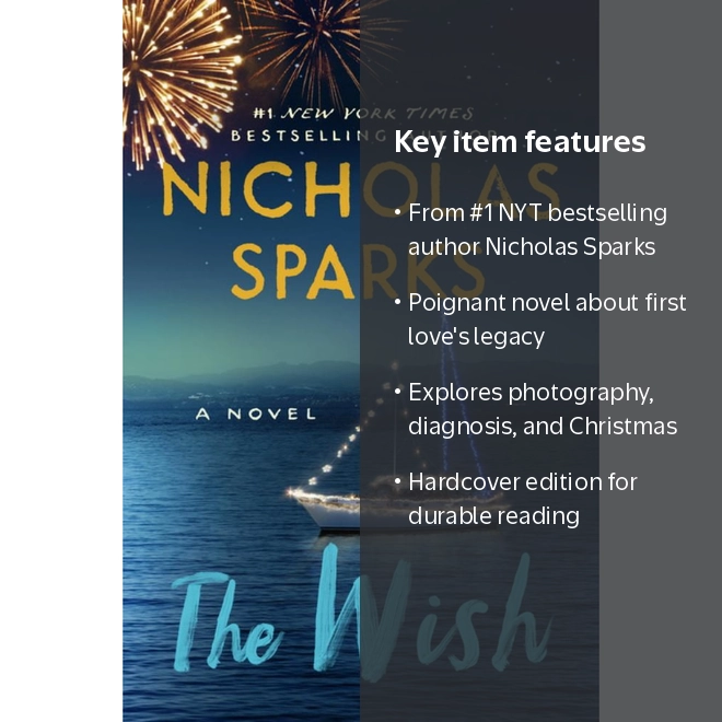 Nicholas Sparks, The Wish, Hardcover, First Love Novel - Walmart.com