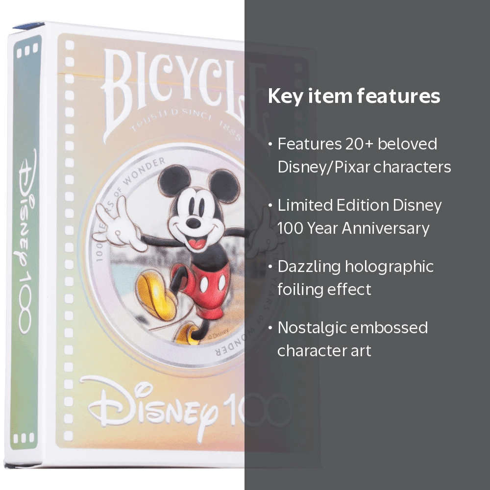 disney 100 cards rare [Bonus] Weiss Schwarz Booster Pack, Box of 16 Packs : Toys & Games Experience the magic of Disney with the Bicycle Disney 100 Anniversary playing cards Disney Lorcana: Disney 100 Edition