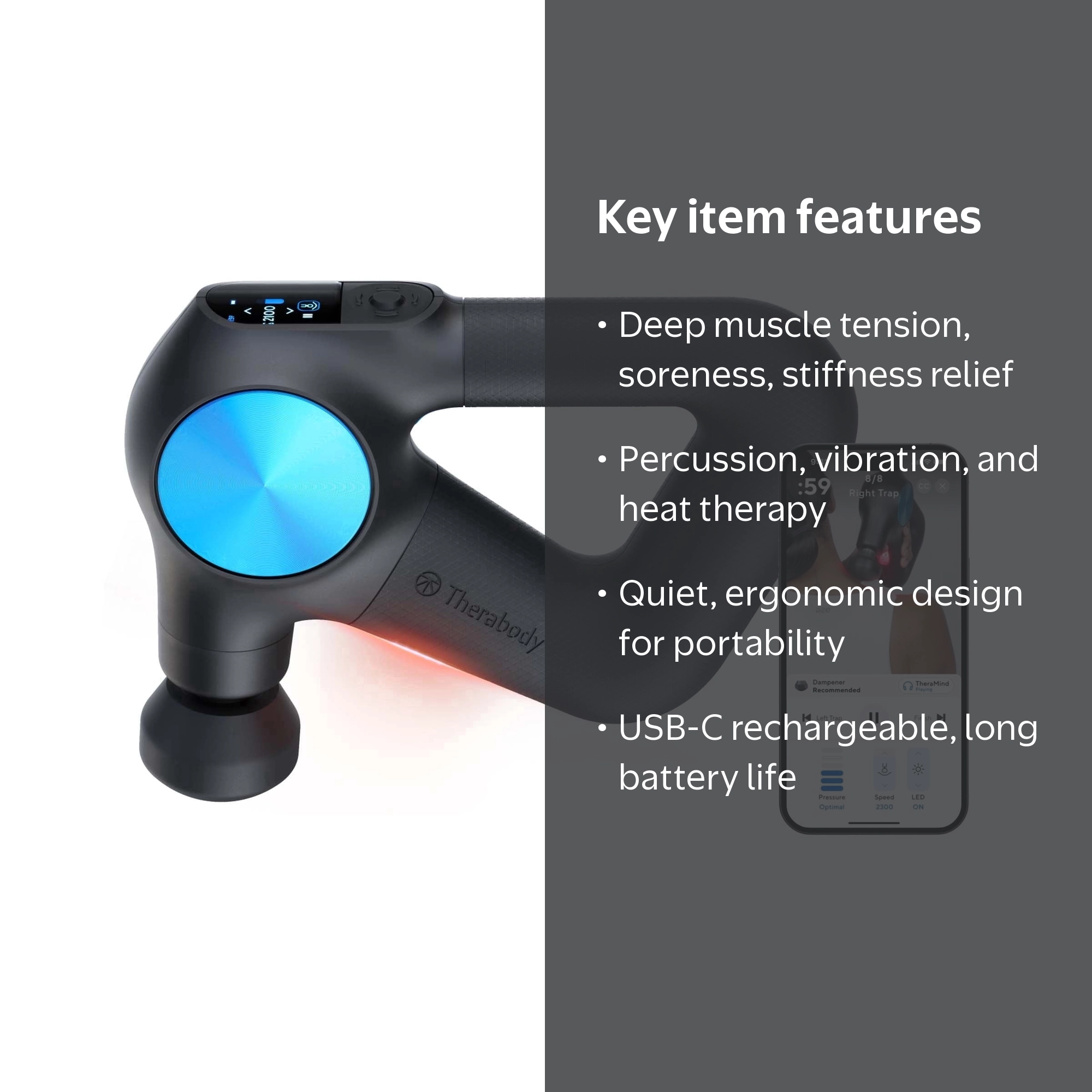 TheraGun PRO Plus Massage Gun by Therabody | Muscle Massager for