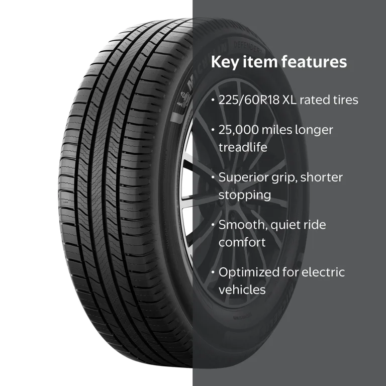 Michelin Defender 2 225/60R18 104H XL Tire - Walmart.com