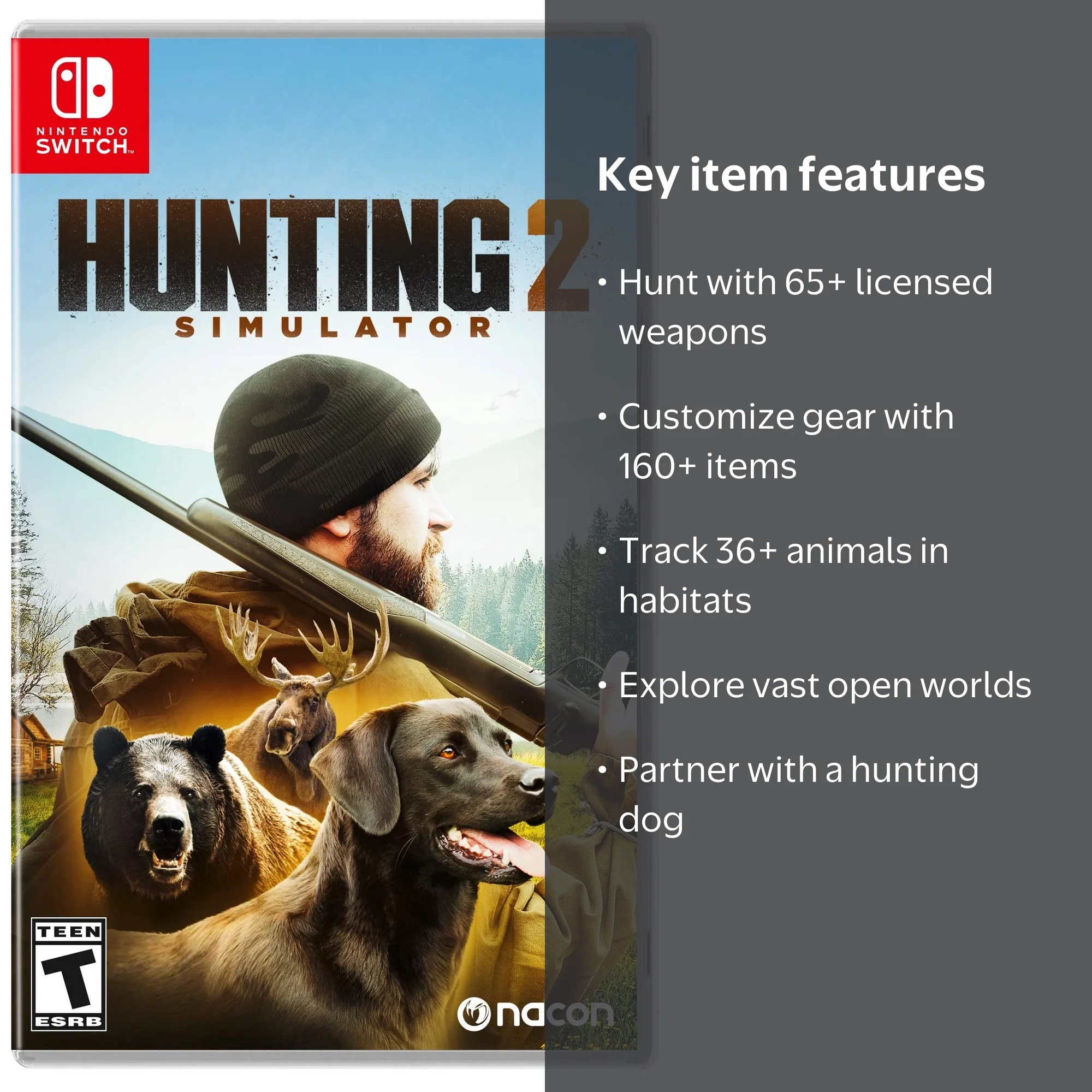 MaximumGames Hunting Simulator 2, Nintendo Switch, 36+ Animals