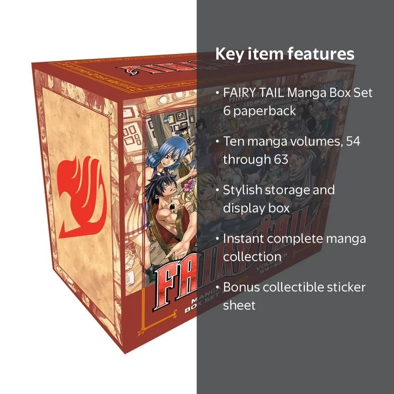 Hiro Mashima, Fairy Tail Manga Box Set, Vol. 54-63, Series #6