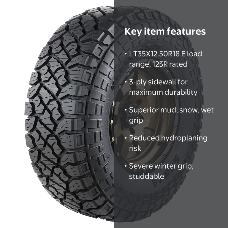 Kenda, Light Truck Tire, KR601 Rugged Terrain LT35x12.50R18 123R E