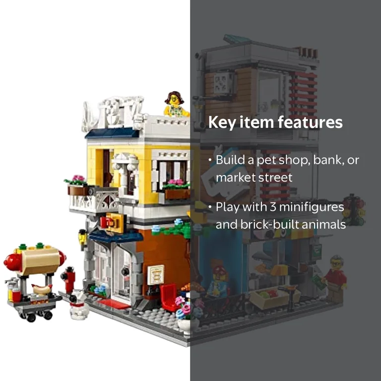 LEGO, Townhouse Pet Shop and Cafe Set, 31097, 969 Pieces - Walmart.com
