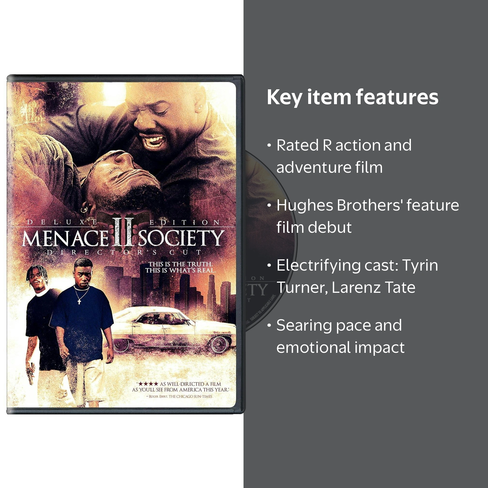 Menace II Society: Deluxe Edition DVD, R, Extended Director's Cut