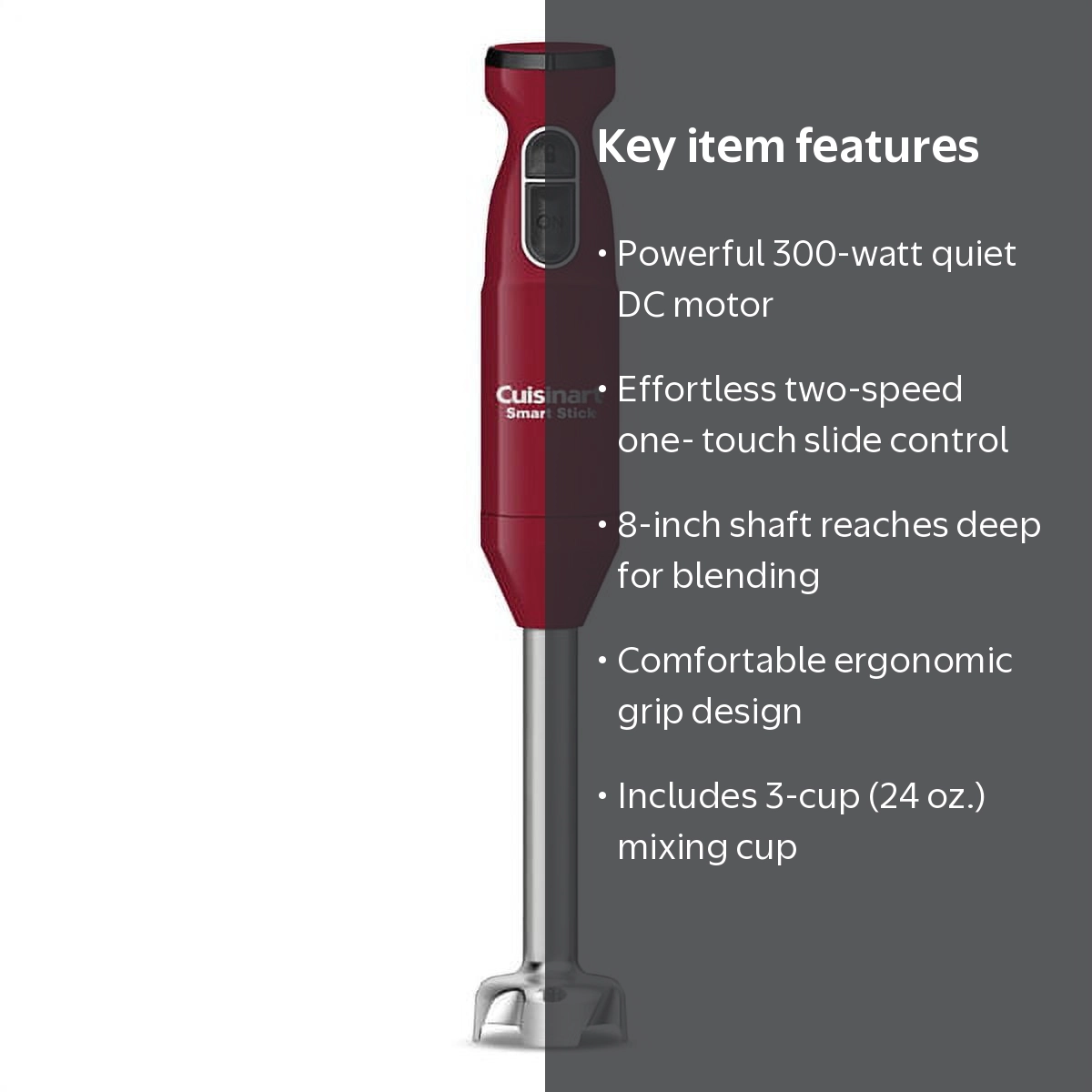 Cuisinart, Smart Stick Two-Speed Hand Blender, CSB175RP1, 300W