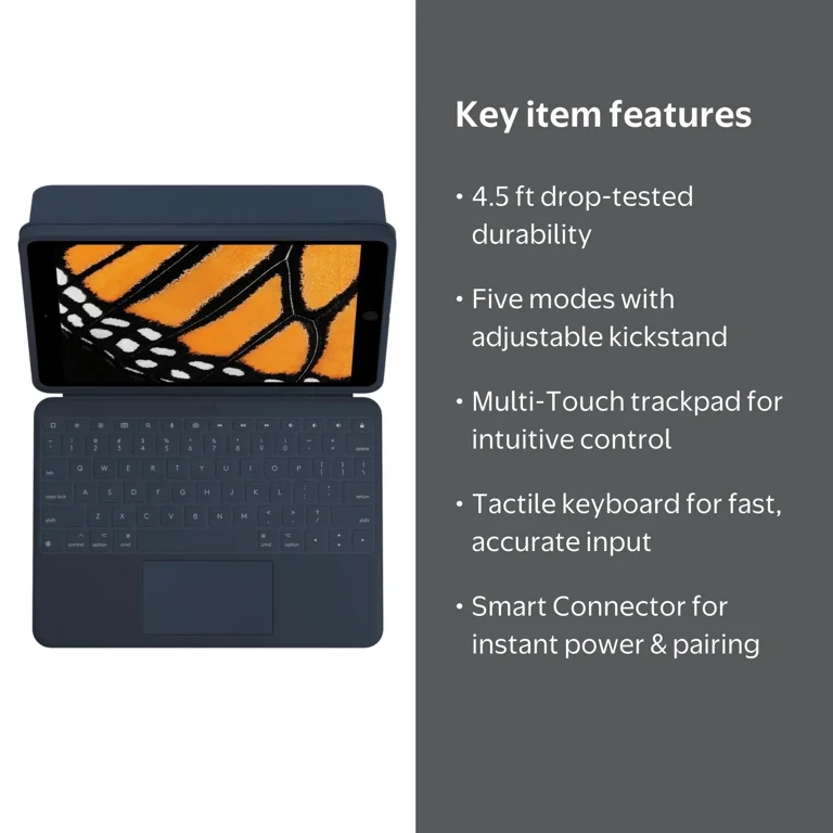 Logitech Rugged Combo 3 Rugged Keyboard/Cover Case Apple, Logitech