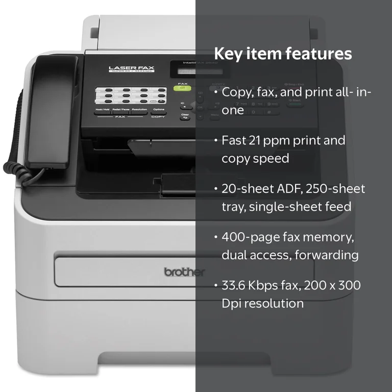 Free Shipping! Brother IntelliFAX 2840 Multifunction Laser Fax