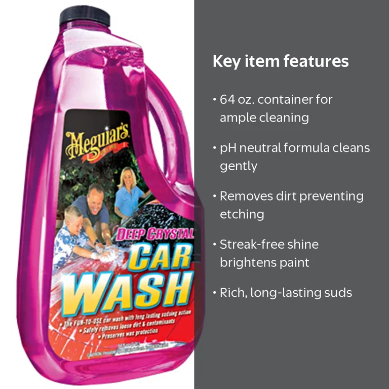 Meguiar's, Automotive Cleaner, 64 oz Deep Crystal, Waxes & Paint