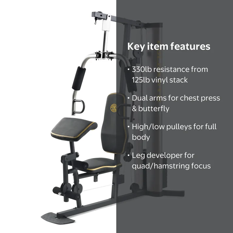 Gold's Gym Multi-Position Lat Bar Unisex Adult Exercise Power