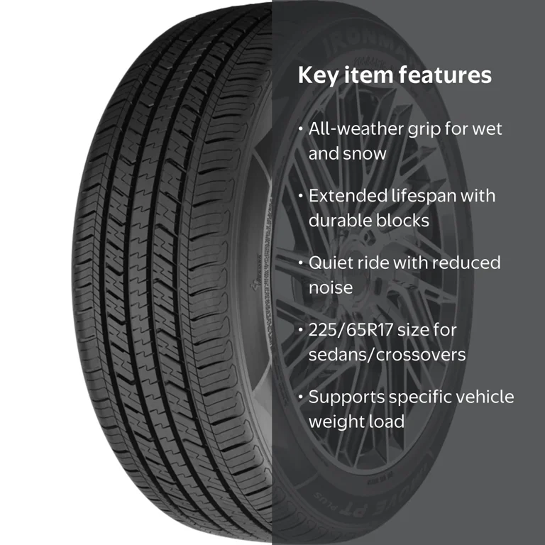 Ironman, Passenger Tire, 225/65R17, All Season Traction - Walmart.com
