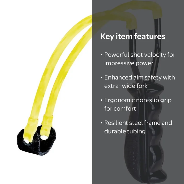 Daisy, Slingshot, F16, Molded Handle Steel Frame, Extra-Wide Fork