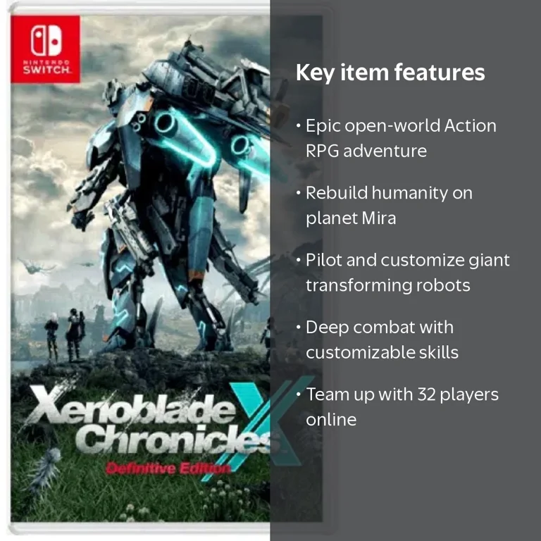 Xenoblade Chronicles X: Definitive Edition for Switch, Region Free