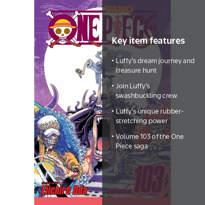 One Piece Vol. 103 - Anime Graphic Novel by EIICHIRO ODA