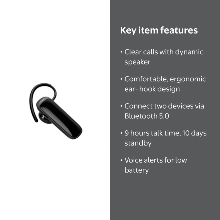 Jabra Talk 25 SE Mono Bluetooth Headset, Wireless Microphone