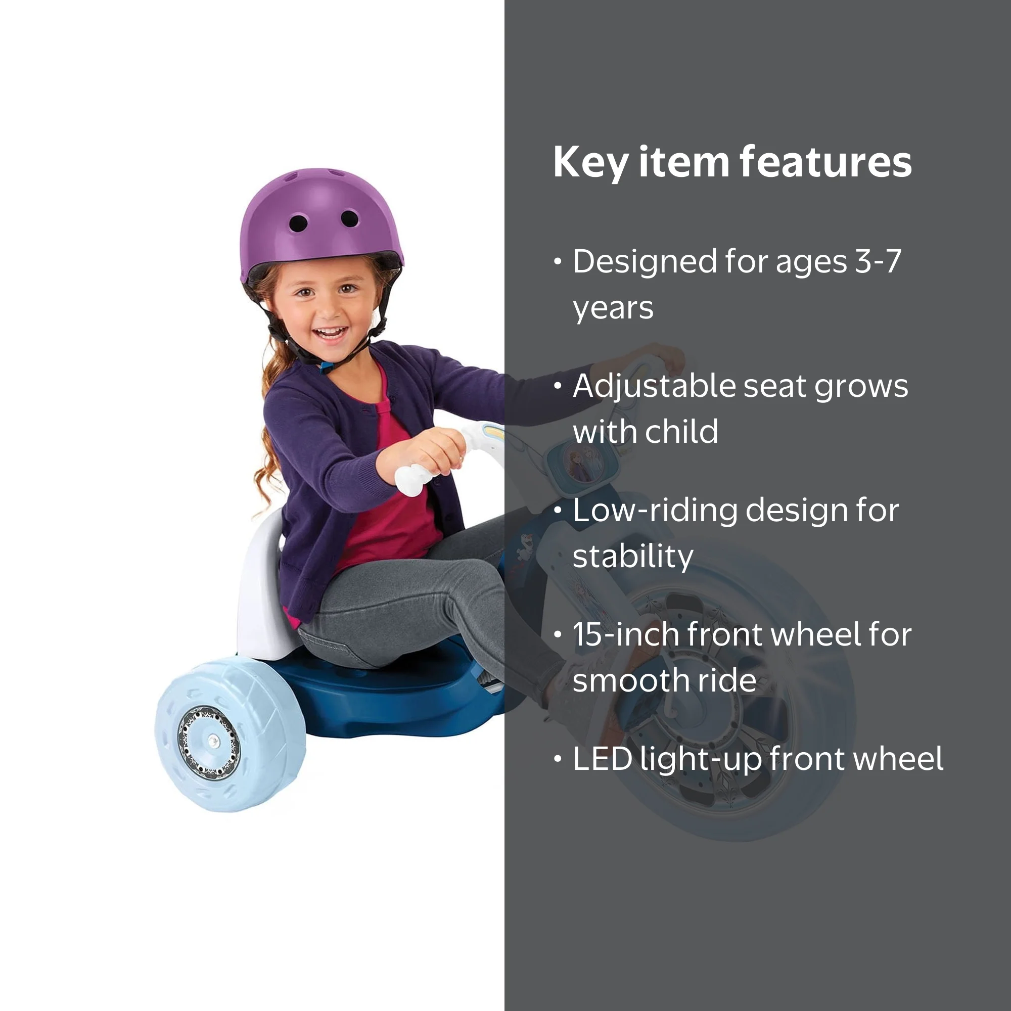 Fly Wheels Disney Frozen Tricycle with 15 inch Front Wheel with