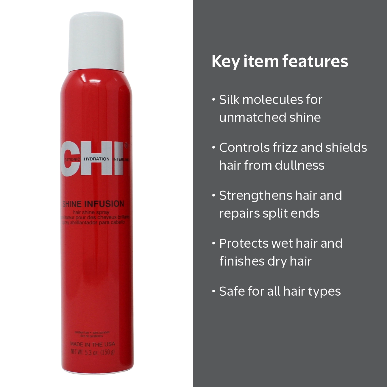 Shigechin♪さん専用 XPLORER 赤 italian red CHI Shine Infusion Hair Spray 5.3 oz - Finishing and Protecting