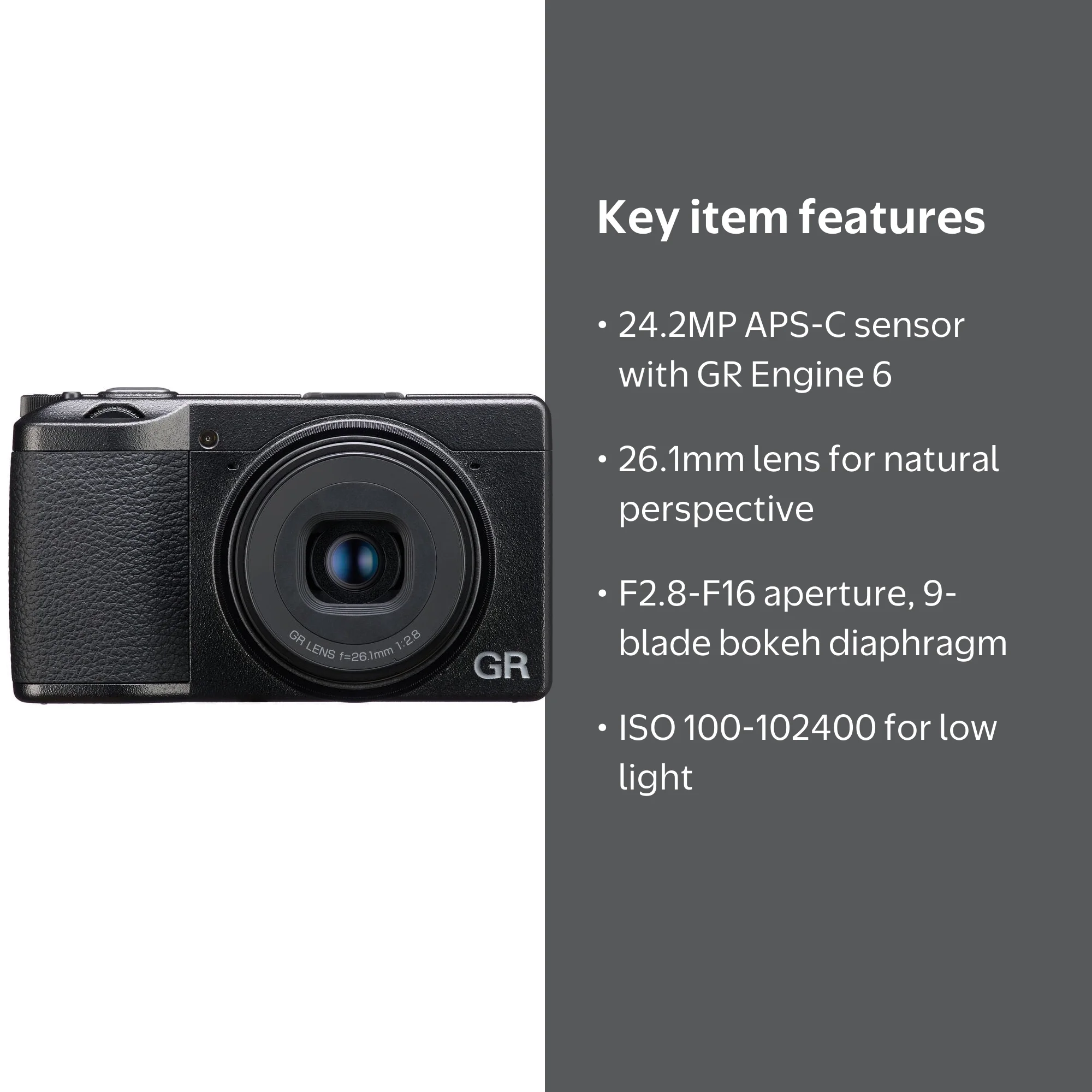 Ricoh GR IIIx HDF Digital Camera - Walmart.com