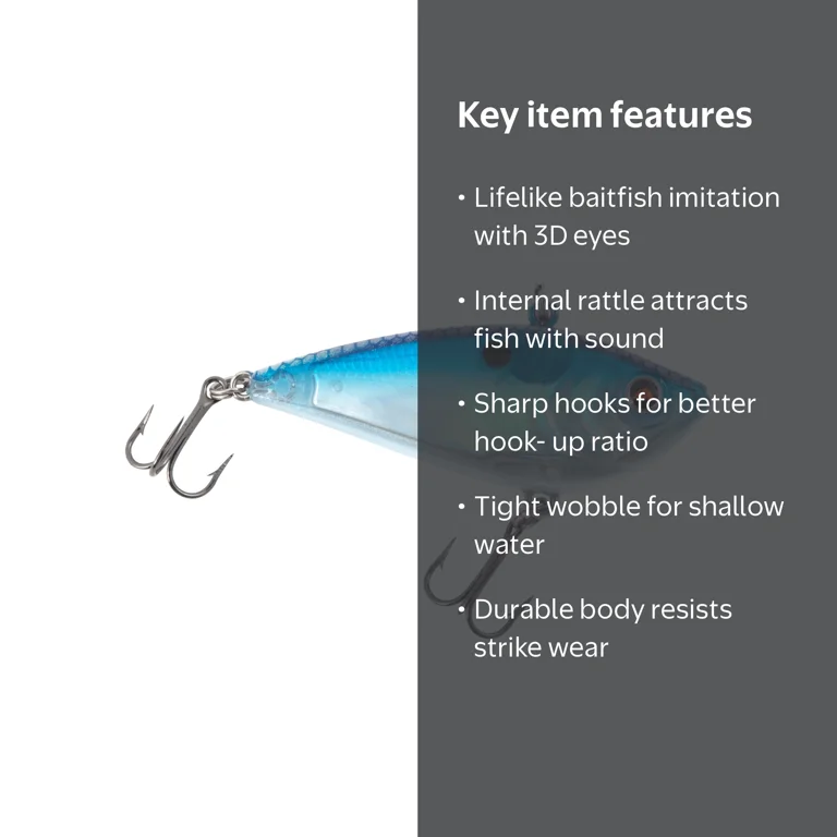 blue and orange lipless rapela fishing lure RAPALA JOINTED MINNOW Equipped with two size #4 VMC black nickel treble hooks Original Floating | Rapala