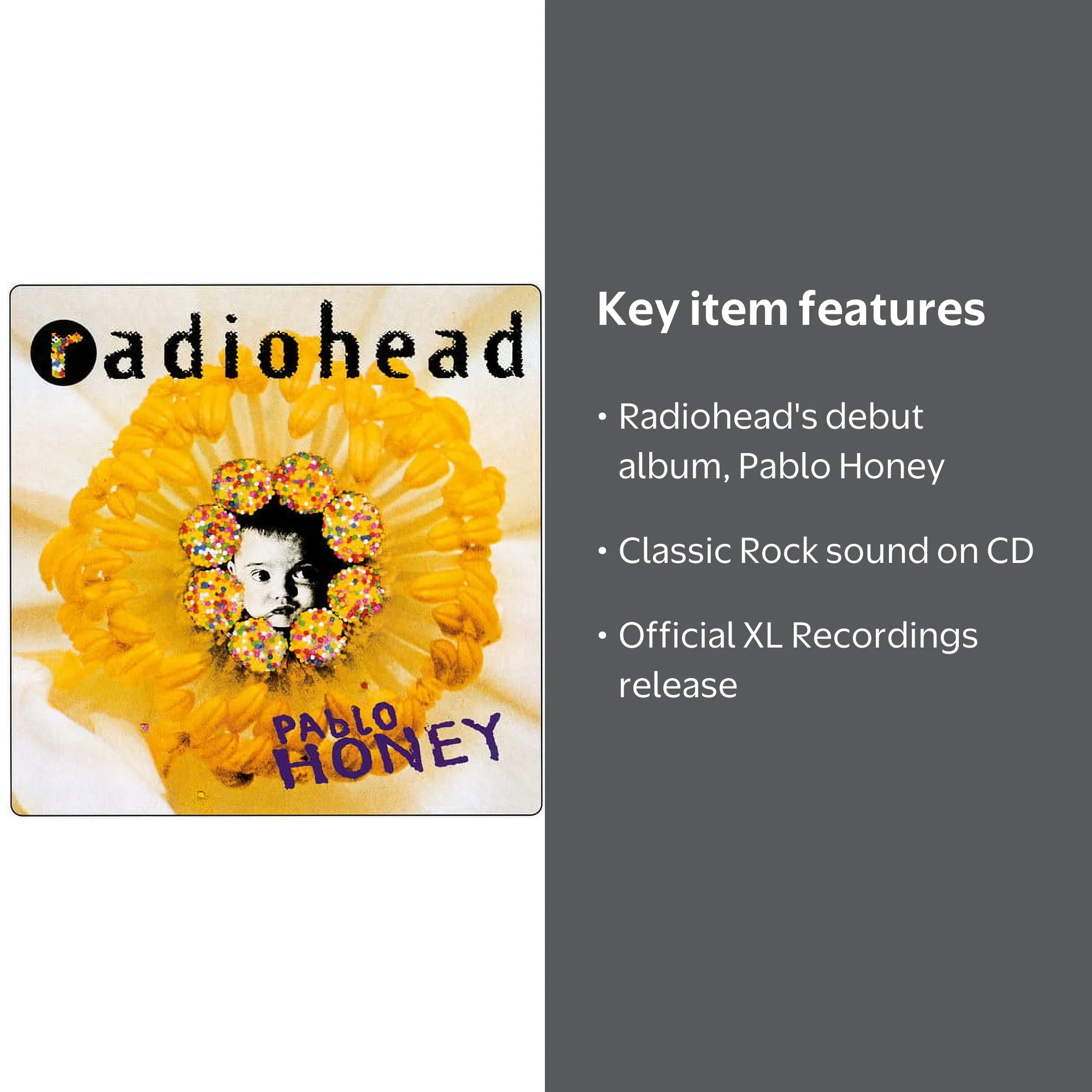 Radiohead - Pablo Honey Album - Rock Music - CD - Walmart.com