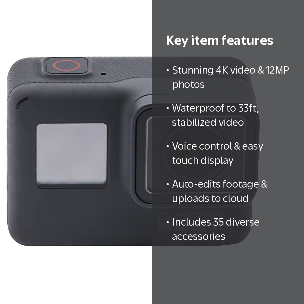 Restored GoPro HERO 5 Black Edition 4K Action Sport Camera