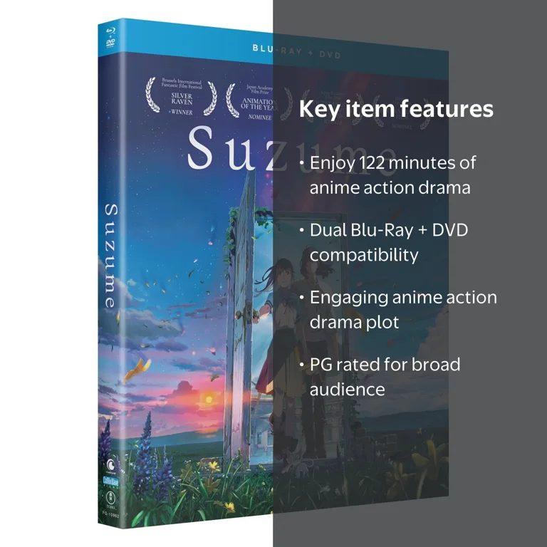 Sony, Movie, Suzume, PG, BD/DVD CrunchyRoll Action Drama - Walmart.com