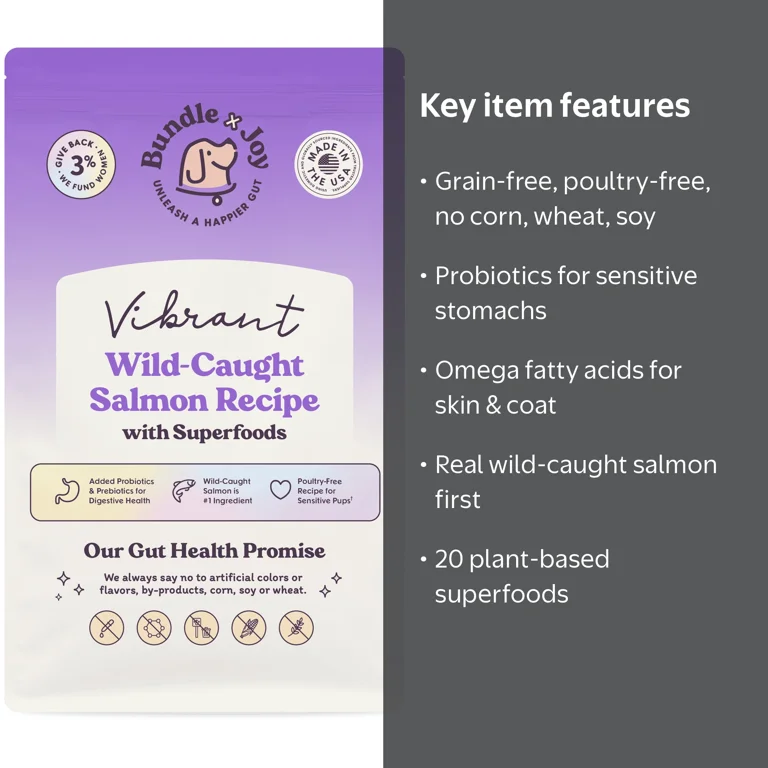 Bundle x Joy Vibrant Gut-Friendly Wild-Caught Salmon Flavor Dry