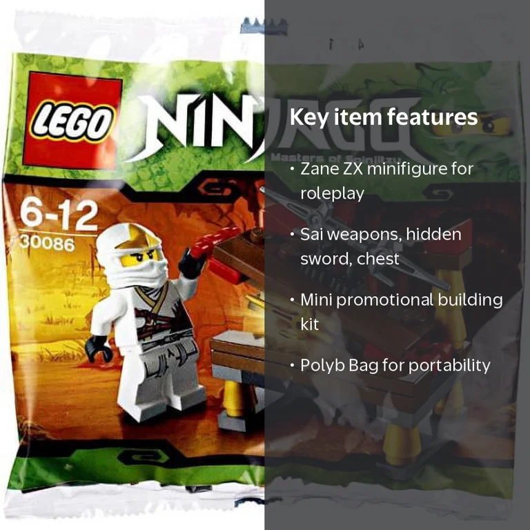LEGO Ninjago Hidden Sword with Zane ZX Mini Set, 30086, Polybag