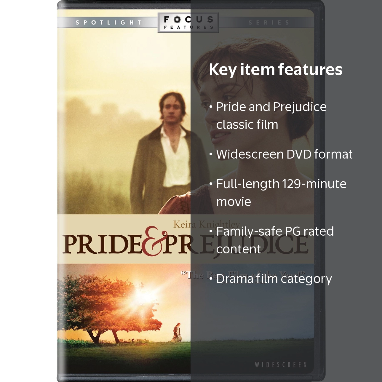 SDS, DVD, Pride and Prejudice 2006 Widescreen Spotlight Series