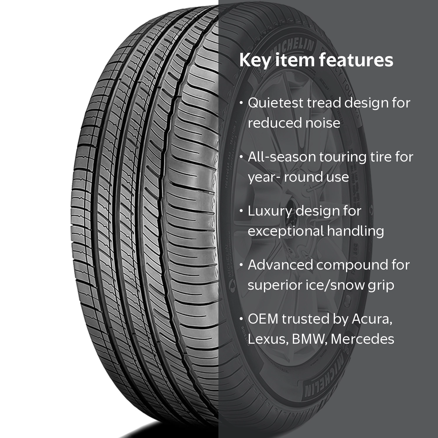 Free Shipping! Michelin Primacy Tour AS 225/55R18 98V Tire for