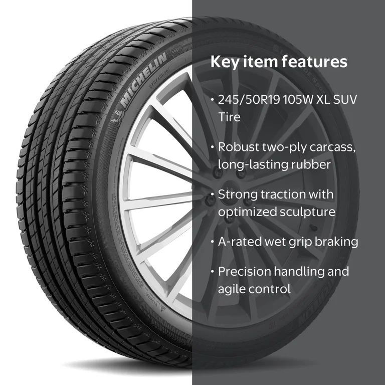 Michelin Latitude Sport3 ZP RFT 245/50R19 105W XL Summer Tire