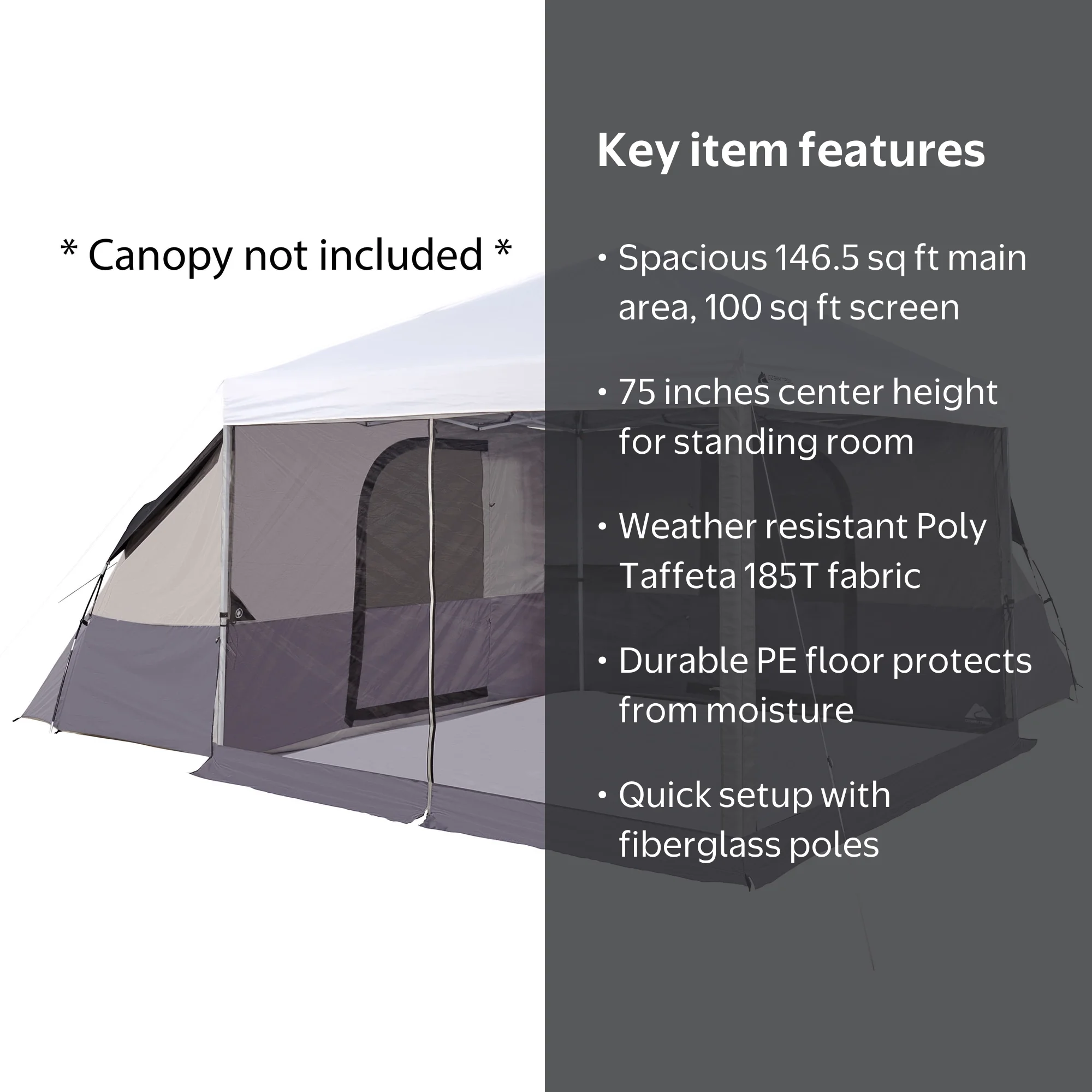 Ozark Trail 8 Person Connectent with Screen Porch - Walmart