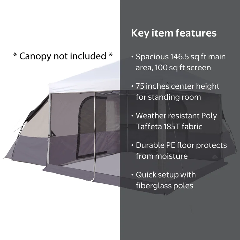 Free Shipping! Ozark Trail 8-Person Connect Tent with Screen Porch